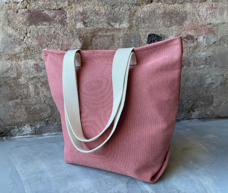 Cotton canvas shoppers