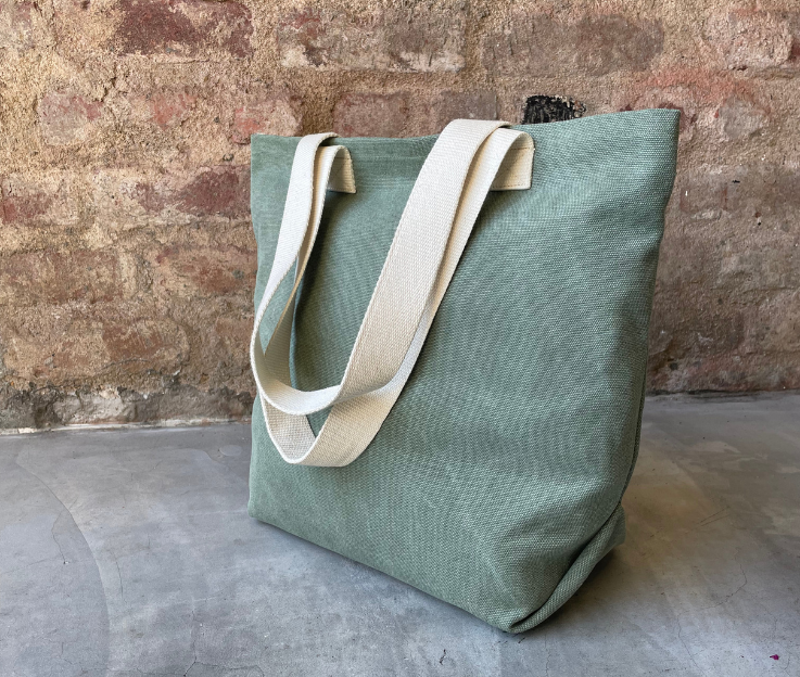 Cotton canvas shoppers