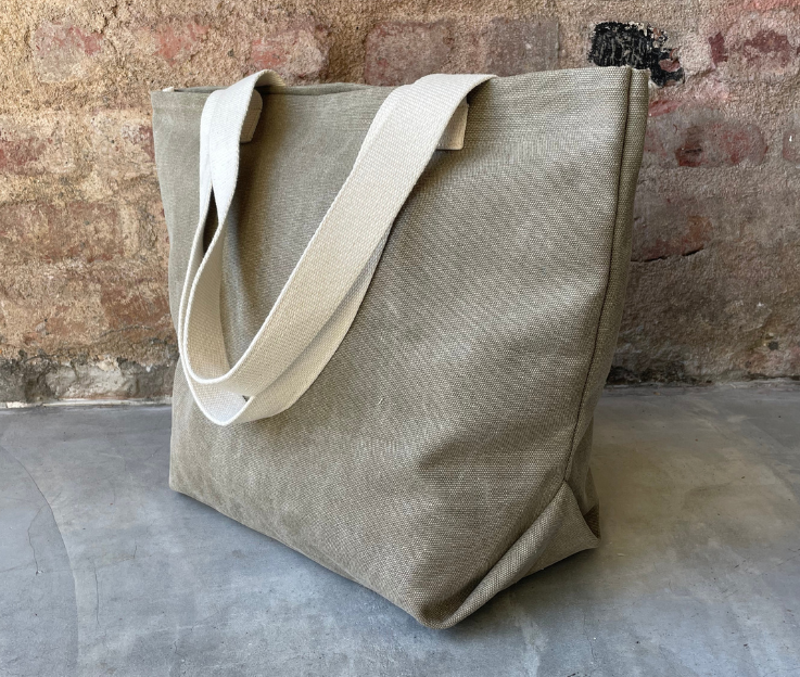 Cotton canvas shoppers