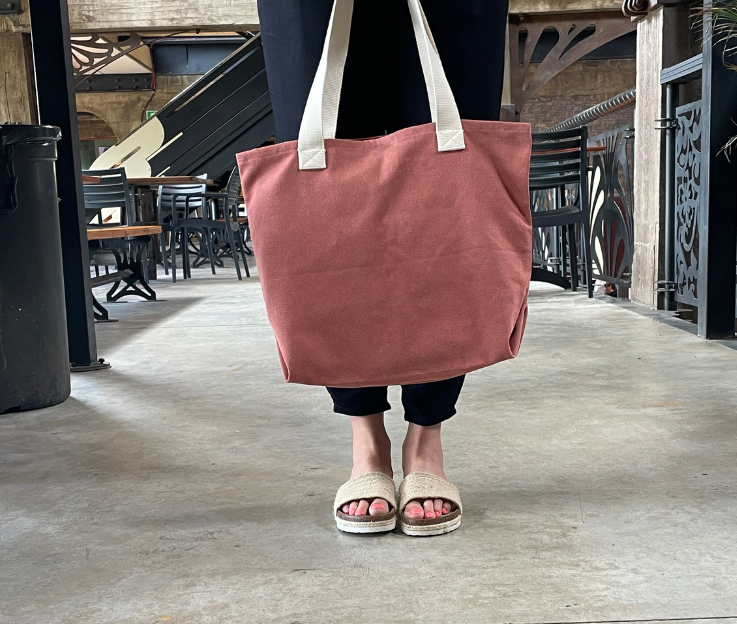 Cotton canvas shoppers